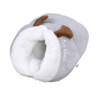 Hamwesh Cat Cave Bed, Washable Plush Hooded Cat Bed, House with Cozy PP Cotton, Private Space, Slipper Shape and Warm Winter Design for Indoor Cats and Small Medium Pets (M)