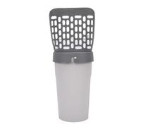 Hamwesh Cat Litter Scooper, Integrated Detachable Shovel with Waste Container Holder Bag, One Hand Cleaning Tool for Cat Litter Box Efficient Scooper Internal Bag