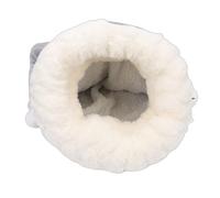 Hamwesh Cat Sleeping Bag, Semi Closed Design Warm Soft Plush Faux Fur Cat Bed Cave, Soft Plush Sack with Spacious Entrance for Cats Dogs Rabbits Ferrets (M)