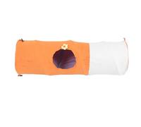 Hamwesh Cat Tunnel, Robust Oxford Cloth Suede Fabric Steel Wire Foldable Direct Access Cat Play Tunnel, Kitten with Integrated and Cave for Indoor Kitty Puppy (Large 11cm/4.33in)