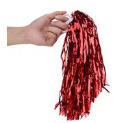 Hamwesh Cheerleader Poms, 6 Pack, PET Material, 7 Vibrant Colors | Luminous Pompoms for Cheer Squad, PET Plastic, Sports Meeting, Stadium Events, Party Holiday Stage Shows, Dance Accessories