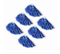 Hamwesh Cheerleader Poms, 6 Pack, PET Material, 7 Vibrant Colors | Luminous Pompoms for Cheer Squad, PET Plastic, Sports Meeting, Stadium Events, Party Holiday Stage Shows, Dance Accessories
