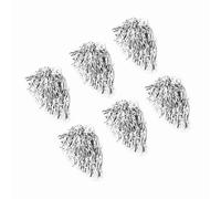 Hamwesh Cheerleader Poms, 6 Pack, PET Material, 7 Vibrant Colors | Luminous Pompoms for Cheer Squad, PET Plastic, Sports Meeting, Stadium Events, Party Holiday Stage Shows, Dance Accessories