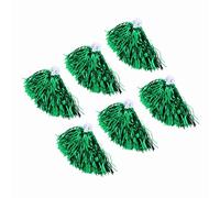 Hamwesh Cheerleader Poms, 6 Pack, PET Material, 7 Vibrant Colors | Luminous Pompoms for Cheer Squad, PET Plastic, Sports Meeting, Stadium Events, Party Holiday Stage Shows, Dance Accessories