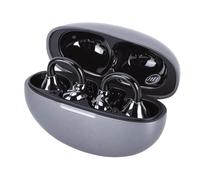 Hamwesh Clamp On Earbuds, Open Back Wireless Bluetooth 5.49 Headphone with Mic 80H Play ENC Noise Cancellation IPX5 for Sports Fitness (Grey)