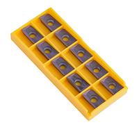 Hamwesh CNC Carbide Inserts, APMT1604PDER, 10 Pcs, 16x9x5mm, Lathe Tool | Turning Tool Tips, Carbide Material, Purple Bronze, for 201 304 Steel, Metalworking, Lathe Accessories