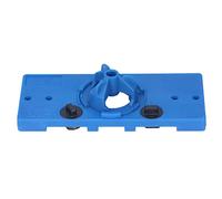 Hamwesh Concealed Hinge Jig, 35mm Hinge Hole Saw Jig for Cabinet Doors with Fixed Rod Locator and Depth Stop 15mm 45mm for Face Frame Cupboard Installation (Blue)