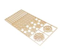 Hamwesh Copper Ice Stamp Tray, Modern Ice Cube Maker for Cocktails Whiskey with Unique Patterns, Bartender Accessories for Parties Events (D03 200x100mm / 7.87x3.94in)