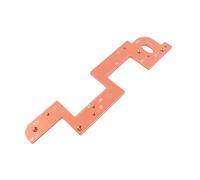 Hamwesh Corner Radius Template, Accurate Slot Location Anti Slip Design Slotting Locator Jig Woodworking Round Corner Tool with 3 Accessories for Wardrobes Kitchen Cabinets (6mm)