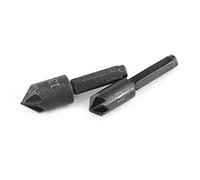 Hamwesh Countersink Bit, 2Pcs High Carbon Steel 7 Flute 82 Degree Chamfer Bit, Deburring Tool with 1/4 Hex Shank for Wood Plastic
