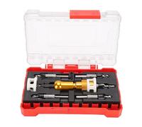 Hamwesh Countersink Drill Bit Set, 5 Pcs with Depth Stop and Wrench for Woodworking, Plastic, and Wood, Adjustable Depth Control, Durable Construction