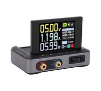 Hamwesh DC Power Supply, 30V 5A 150W HD IPS Color Screen Digital Display Portable Bench Power Supply, Variable DC with Multiple Safety Features for Experimental Research,