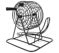 Hamwesh Deluxe Bingo Set, Vintage Bingo Game Set with Cage for Family Parties, Includes 75 Balls 150 Chips 18 Cards
