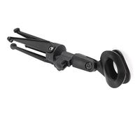 Hamwesh Desktop Mic Stand, Stable Tripod Base Adjustable Height Desk Mic Stand, Table with Secure Lock Knob for Online Broadcasting Singing Podcasting Meetings Lecturing Live