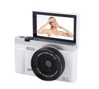 Hamwesh Digital Camera, 4K Autofocus 75MP WiFi Vlogging Cam, 18X Zoom Compact Camera for Photography with 3.0 Inch Flip HD Screen, Li Battery for Travel, Photographing Scenery (White)