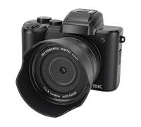 Hamwesh Digital Camera for Photography, 8K 88MP 16X Zoom Vlogging Camera Beginner for Photography, Compact Travel with Flash Touch Screen Lens Hood for YouTube Travel