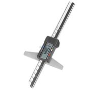 Hamwesh Digital Depth Caliper, 0-150mm Range 0.01mm Resolution Electronic Vernier Caliper, Stainless Steel Depth Gauge with Unit Conversion for Engineering Workshop and Industrial