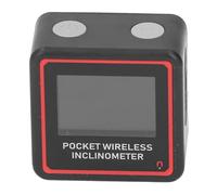 Hamwesh Digital Inclinometer, 4x90° Range ±0.2° Accuracy 0.05° Resolution Pocket Level Digital Angle Finder with Strong Magnets V Groove Base Rechargeable 260mAh Battery IP54