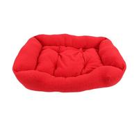 Hamwesh Dog Bed Mat, Winter Warm Pet Bed Puppy Bed for Small Dogs Cats with Removable Washable Cover Scandinavian Minimalist Design 70x50cm (Red)