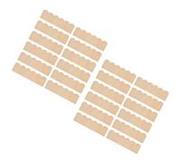 Hamwesh Dollhouse Roof Shingles, 24pcs Composite Wood with Smooth Edges 1:12 Scale Dollhouse Accessories, Miniature Wooden Shingles for Kids Role Playing and Construction