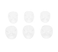 Hamwesh Double Walled Coffee Mugs 6 Pack Hand Blown Borosilicate Glass Cups Insulated Clear Coffee Cups for Latte Cappuccino Tea with Handle Dishwasher Microwave Safe 350ML (350ML)