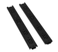 Hamwesh Drawer Slides, 14 Inch Ball Bearing Drawer Rails Side Mount 3 Fold Full Extension with Dual Ball Bearings for Kitchen Cabinet Dressing Table Office