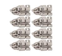 Hamwesh Duckbilled Hasp Latch, 8 Pack Stainless Steel Vintage Toggle Latch, Chest with Included Screws for Jewelry Box Cabinet Wooden Case Toolbox