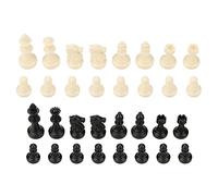 Hamwesh Durable International Standard Chess Set of 32 in Black and White for Tournament Players and Chess Lovers