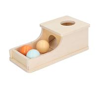 Hamwesh Educational Toy, Multifunctional Pitching Toy for Object Shape Recognition Hand Eye Coordination and Color Recognition Learning, Montessori with Composite Wood for (Target Box)