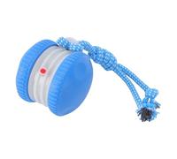 Hamwesh Electric Dog Ball Toy, Smart Automatic Interactive Rolling Pet Toy with Irregular Rolling Pattern Rope Attachment & Power Saving Standby Mode for Indoor Play (Blue)