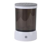 Hamwesh Electric Makeup Brush Cleaner, USB Rechargeable 1200mAh Battery Two Modes Makeup Brush Spinner, Automatic Cleaner with Removable Silicone Catch for Brushes Travel (Grey)