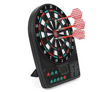 Hamwesh Electronic Dart Board, 10.2in LCD Display Automatic Scoring Electric Dartboard, Dart Set with 12 Soft Tips for Adults Kids and Up to 8 Players, Battery Powered for Indoor Outdoor