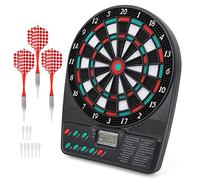 Hamwesh Electronic Dart Board, Automatic LCD Scoring Digital Electric Dart with Soft Tip Darts for Family Entertainment ((Electronic target))