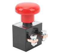 Hamwesh Emergency Stop Button Switch, IP67 220-250A 50mm Mounting Hole Emergency Push Button Power Off Switch with 2000000 Mechanical Life for Vehicles Forklifts Outdoor Use