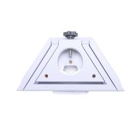 Hamwesh Ethernet Adapter, 38.5mm Pipe Compatible Multifunctional Mount, ABS Metal Bracket with Three Screw Holes for Router Installation on Vertical Surfaces or Flat Areas