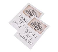 Hamwesh Family Tree Notebook, 2Pcs 16 Pages Genealogy Book Double Side Writing with Family History Record Book for Ancestor Stories Cousins and Siblings