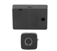 Hamwesh Fingerprint Cabinet Lock, 0.5s Fast Unlocking, Biometric Recognition, Self Learning Algorithm, External USB Charging, 3 Color Breathing Light, for Home Office Furniture Privacy (Black)