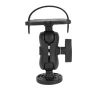 Hamwesh Fish Finder Mount, 360 Rotating Ball ABS Easy Install Marine Electronic Mount, Universal Mounting Plate with Ball Base for Marine Boat Kayak Pontoon Canoe