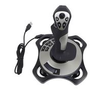 Hamwesh Flight Simulator Joystick, Vibration Engine 12 Programmable Buttons Flight Stick PC Controller with Ergonomic Grip Strong Suction Cups for 7 8 10 11 Games