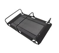 Hamwesh Folding Dog Bed, No Assembly Required Portable Elevated Dog Cot, Heavy Duty Steel Frame Pet Bed with Non Slip Clamps for Large Medium Dogs Outdoor Camping Home (107 * 61 * 18cm)