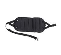 Hamwesh Foot Hammock, Breathable Mesh Ergonomic Design Anti Tip Stability Airplane Foot Hammock, Rest Sling with Storage Bag for Travel Office Home (Black)