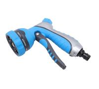 Hamwesh Garden Hose Nozzle, 8 Spray Patterns Heavy Duty Water Hose Nozzle, Ergonomic Sprayer with Water Inlet Joint for Watering Lawns Garden Car