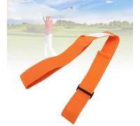 Hamwesh Golf Swing Trainer, Adjustable Length Polyester Swing Training Aid for Muscle Memory Improvement Golf Wrist Hinge Trainer with Elastic Strap for Beginners