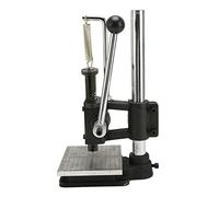 Hamwesh Grommet Machine, Labor Saving Lever Operation Manual Punch Tool, Heavy Duty Cast Iron Hand Press Machine with Hex Wrench and Drill Chuck for Banner Sign Awning Poster Curtain