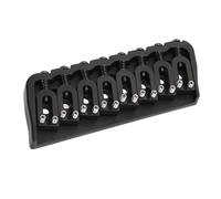 Hamwesh Guitar Bridge Replacement, 8 String String Thru Body 10.8mm Spacing Metal Guitar Hardtail Bridge with Screws and Wrench for Electric
