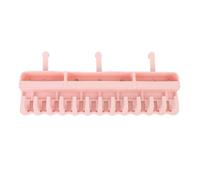 Hamwesh Hair Extension Holder, Soft Silicone Material 13 Hook Design Braiding Hair Rack, Wall Mounted Wig Storage with 4 Suction Cups for Styling Washing Drying Salon Use