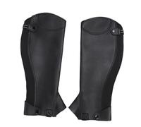 Hamwesh Half Chaps, Microfiber Full Length Zipper Snap Closures Pre Shaped Design Lightweight Equestrian Half Chaps, Horse Riding with Elastic Strap for Adult Horseback Riding (3XL)