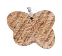 Hamwesh Hand Carved Crystal Stone, Wing Shaped Sculpture for Room Decoration Jewelry Making, with Compact Size for Home Office Travel Gift (Light Brown)