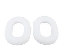 Hamwesh Headphone Ear Cushion Covers, Soft Skin Friendly Silicone Material Easy Installation Headband Cover, Thin Silicone Protective Ear Cushion Covers with Replacement Kit for INZONE (White)