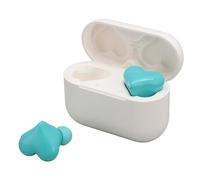 Hamwesh Heart Shaped Earbuds, BT 5.3 Active Noise Cancelling Clear Sound Long Battery Life Auto Pair Cordless Earbuds, Lightweight Stereo Earphones with Charging Case & 6 Ear Tips for